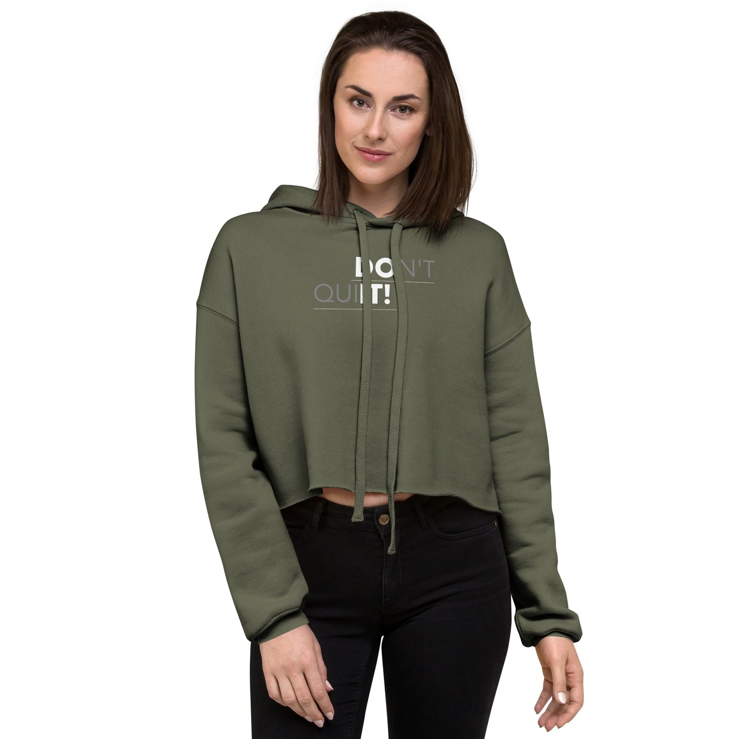 Don't Quit Women's Crop Hoodie