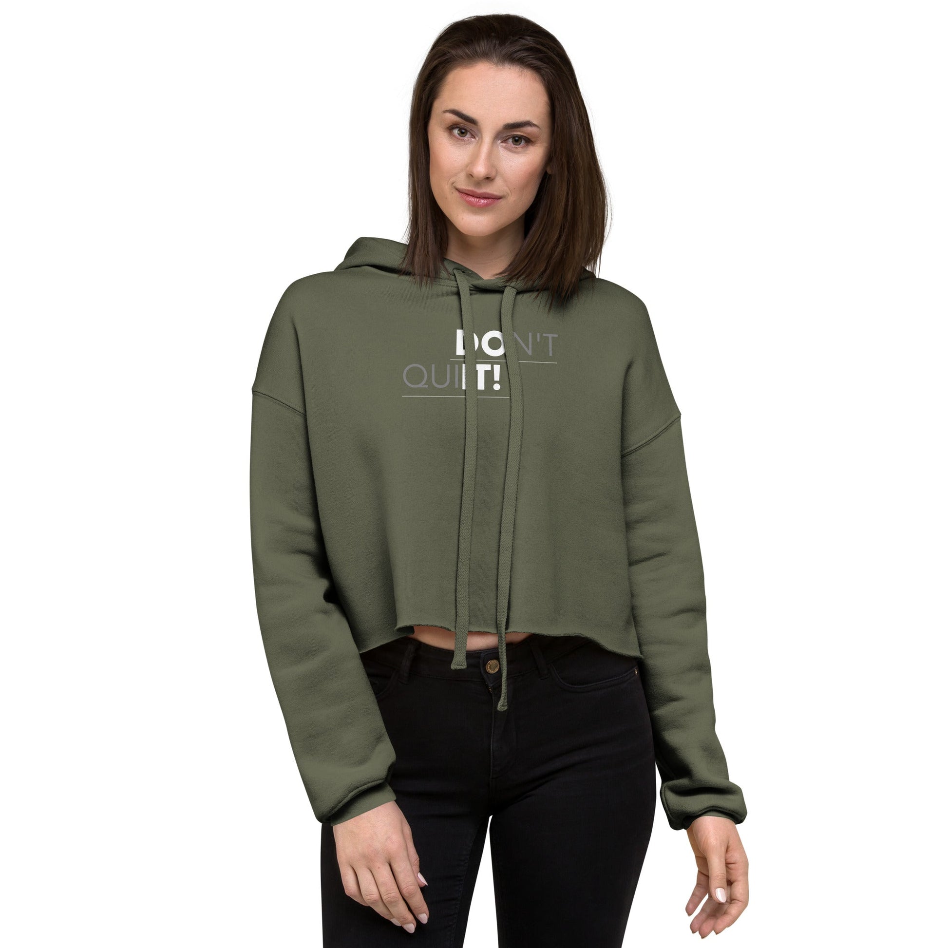 Don't Quit Women's Crop Hoodie