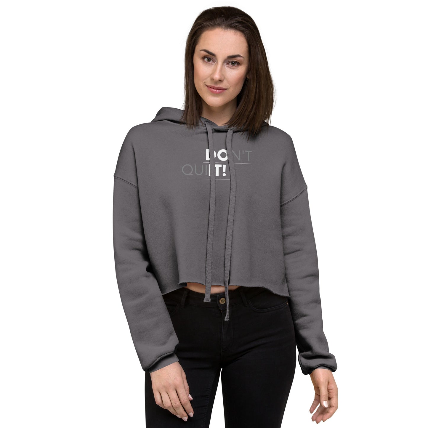 Don't Quit Women's Crop Hoodie