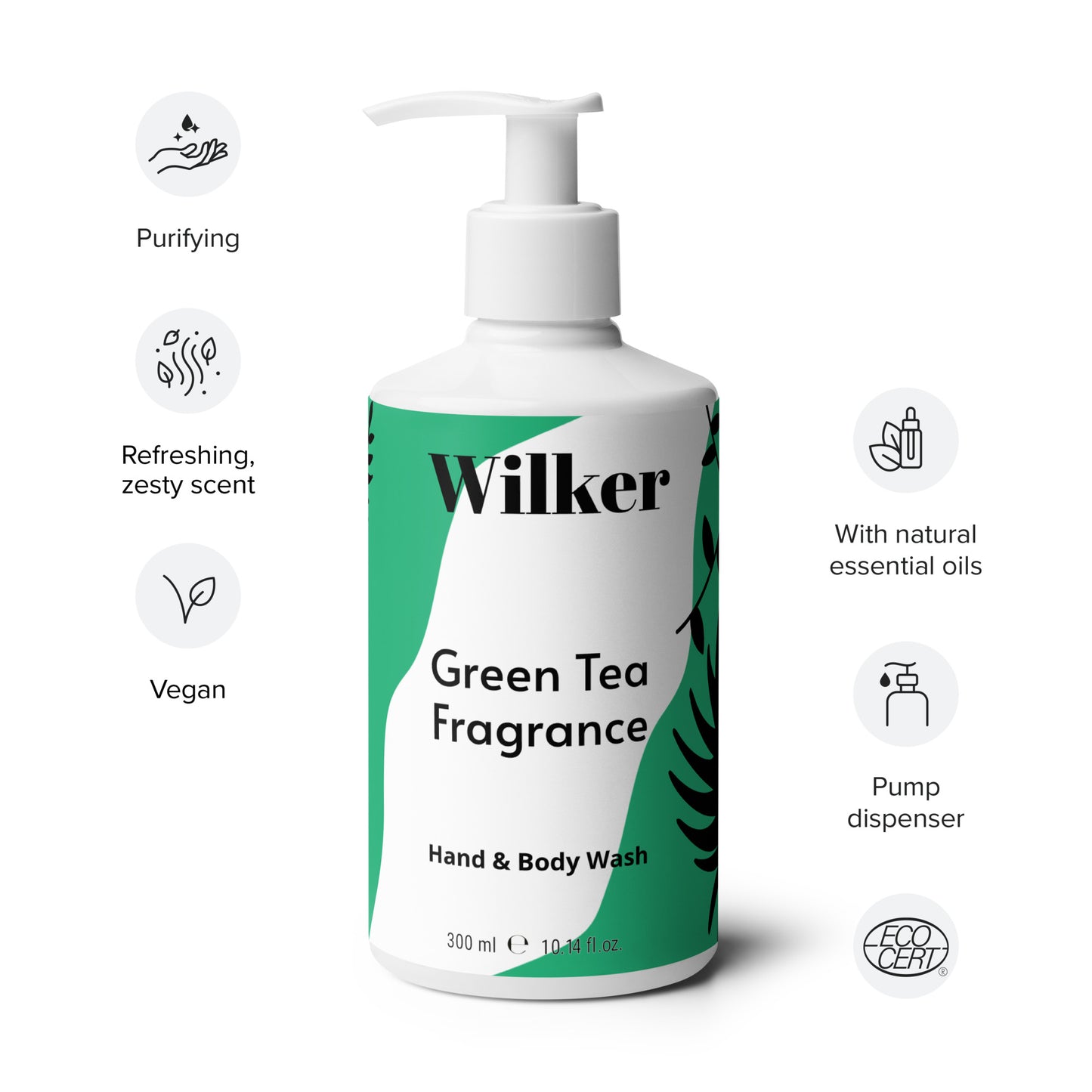 Wilker's Green Tea Fragrance Hand & Body Wash