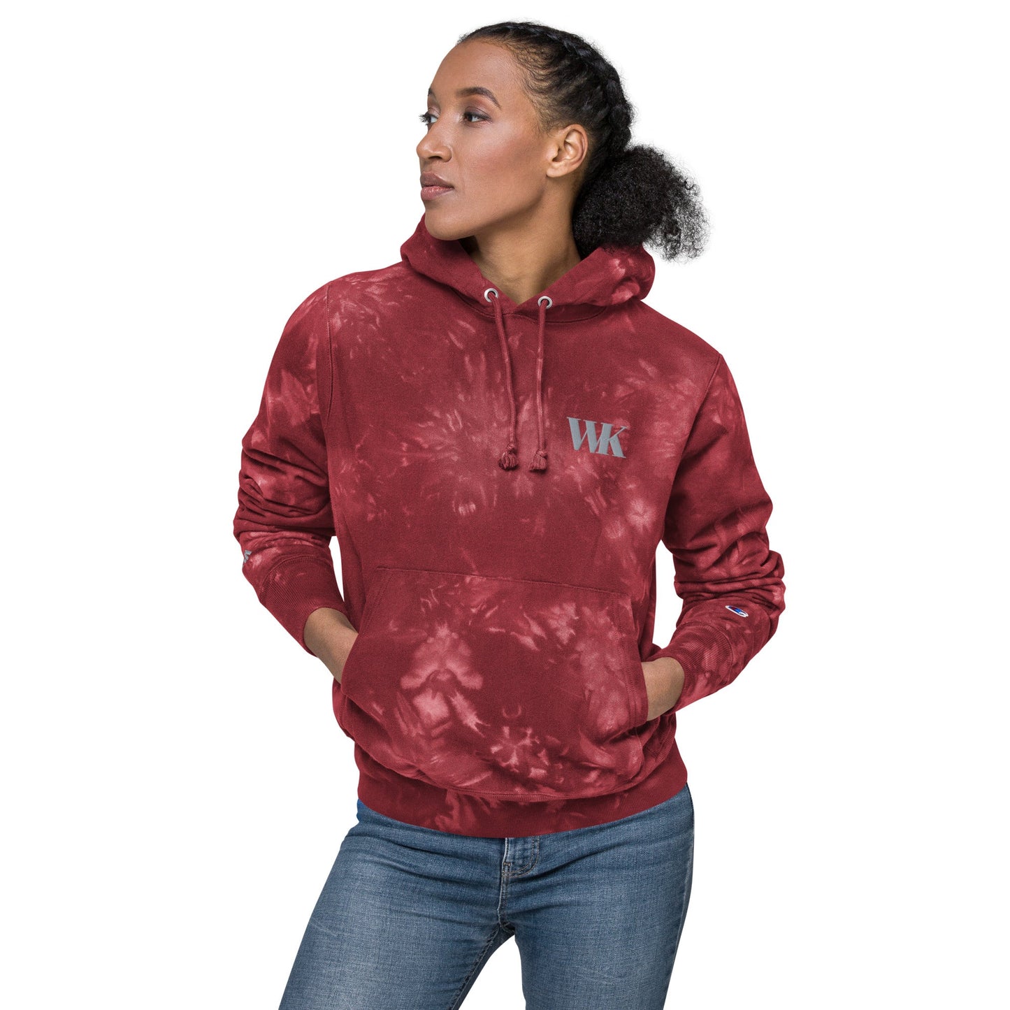 Wilker's Unisex Champion tie-dye hoodie